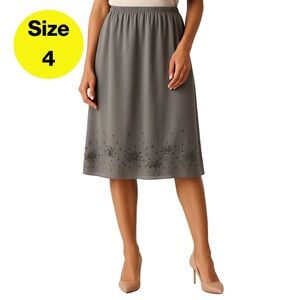 3/for $15 🍒 CAROLE LITTLE Silk Pencil Skirt 🩶 (Size 4)